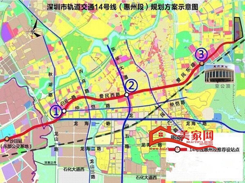 深圳地铁14号线规划图