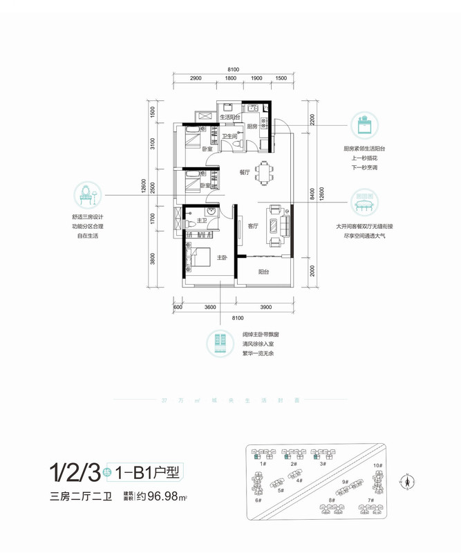 长通熙园1-2-3栋B1户型96.98平米.jpg